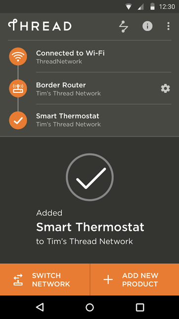 Thread Commissioning app for mobile devices